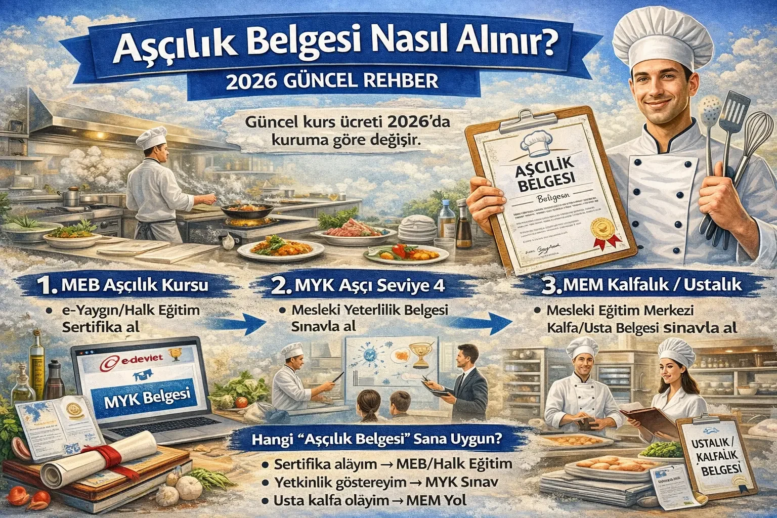 Aşçılık Belgesi Nasıl Alınır?